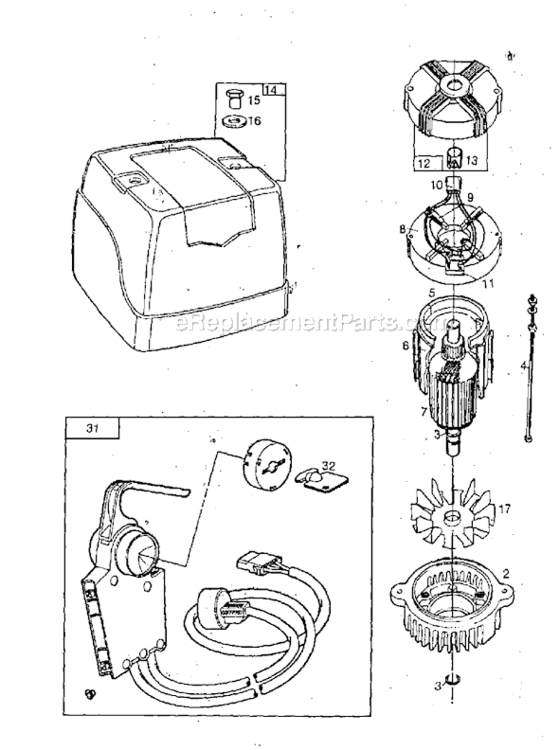 Page A Diagram and Parts List for 748003  Briggs and Stratton Engine